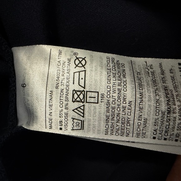 Old Navy Pixie Flare Pants 6 Navy Blue High Rise Secret Smooth Pockets - Picture 4 of 4